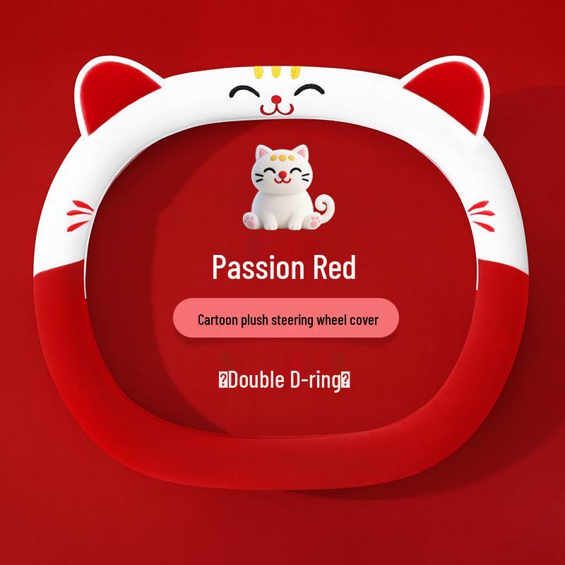 Universal Winter Non-Slip Plush Steering Wheel Cover - Wear-Resistant & Stylish for Men and Women