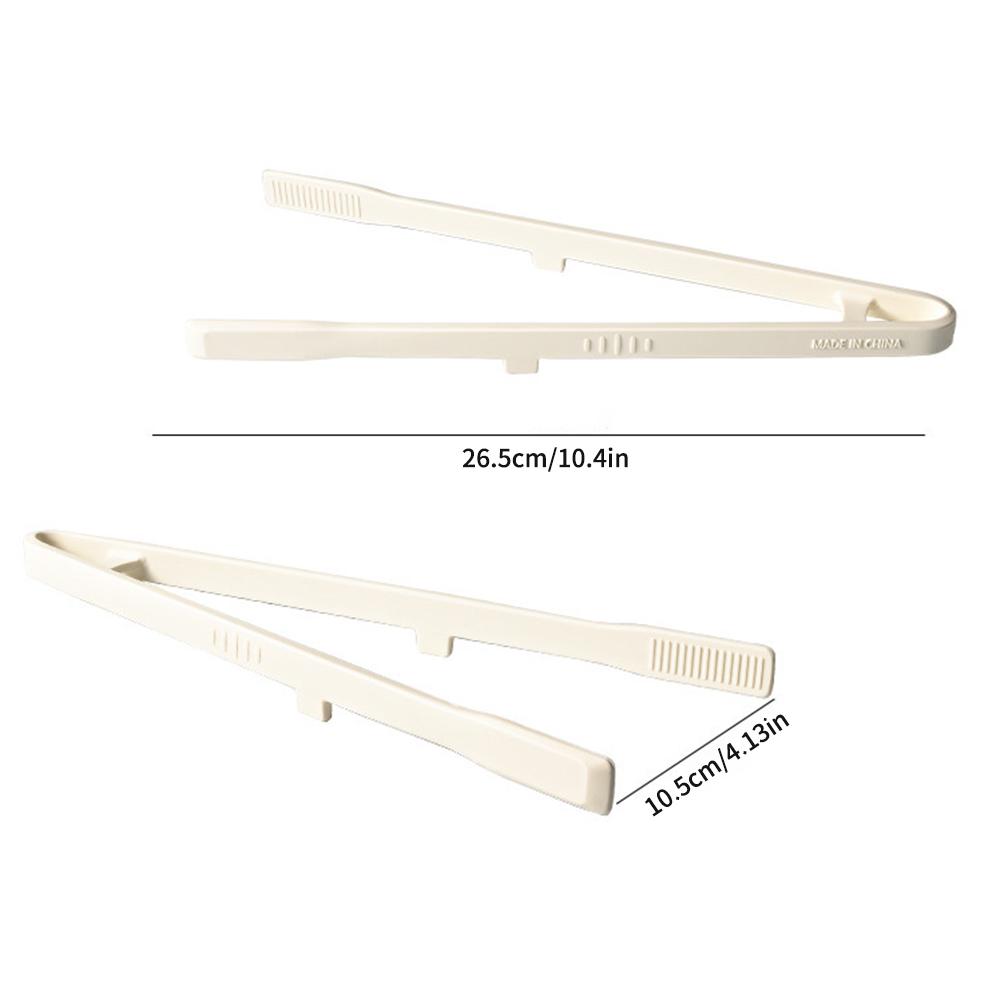 1PC Kitchen Anti-Heat Bread Tongs, High-Temperature Resistant One-Piece, Tripod Silicone Barbecue Tongs