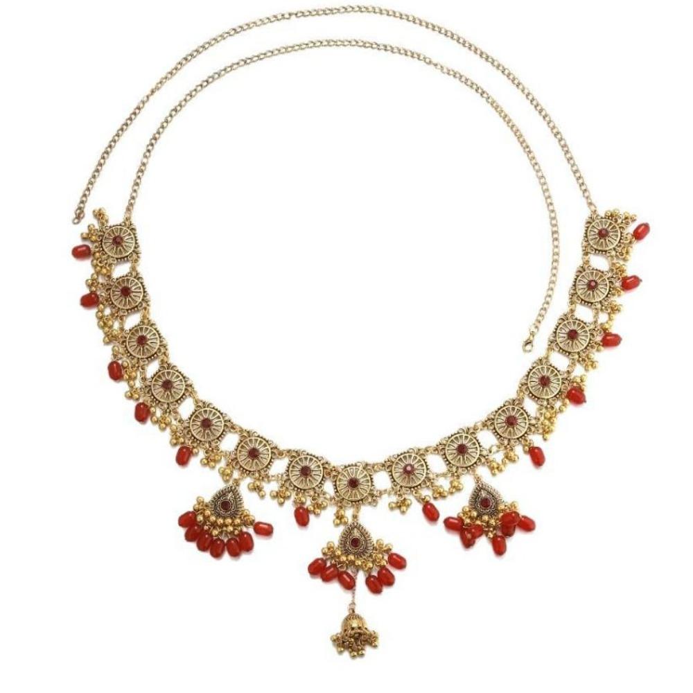 Beads Ethnic Style Belt Bell Pendant Body Chain Versatile Tassel Belly Chain  Dress Ornament