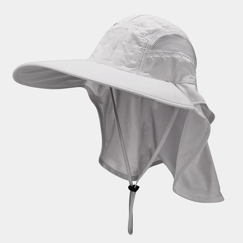 Summer Sun Protection Fisherman Hat Men and Women with Extended Hat Curtain Outdoor Sunshade Anti-ultraviolet Sun Hat Mountaineering Fishing Hat