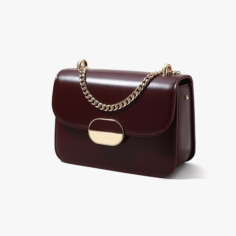 

Женская кожаная сумка-мессенджер на одно плечо в гонконгском стиле, маленькая квадратная