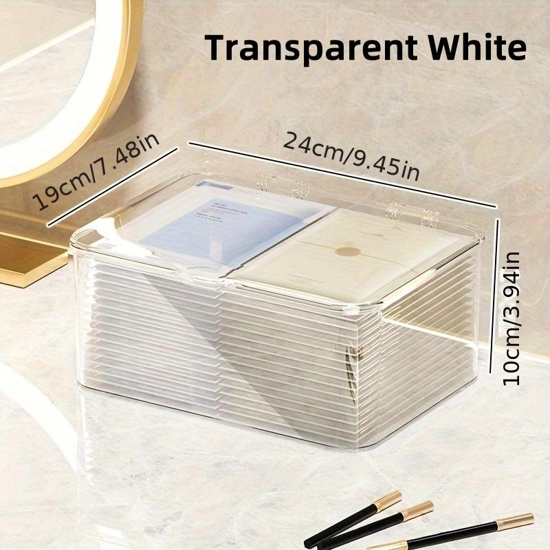 

Acrylic Transparent Makeup Storage Box Shell Design For Household Workspace And Bathroom Essentials Multifunctional Stationery Organizer