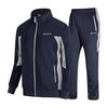 [Gopune] Men's Jersey Top and Bottom Set Setup Pants Sportswear Training Running Bottoms Outerwear Casual Wear