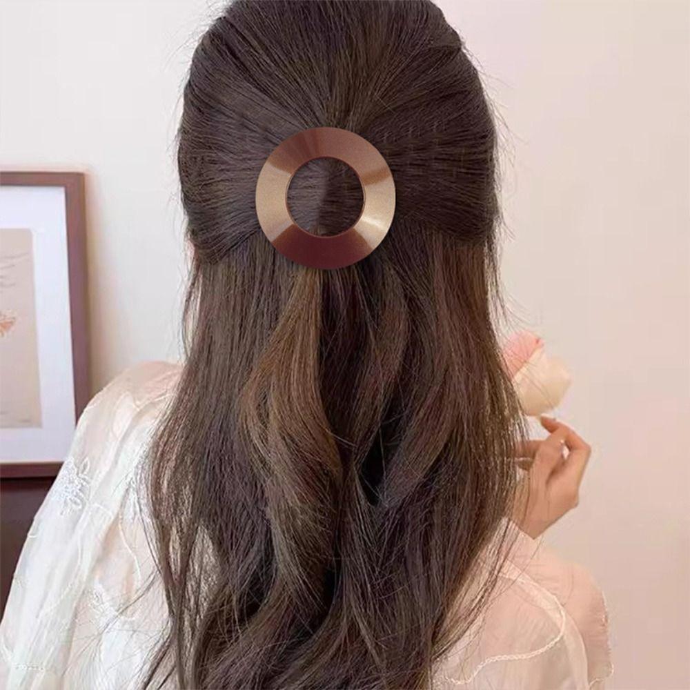 Round Shape Hairpins Hair Accessories Soft Clips Flexible Hair Clip  for Lying Down and Driving