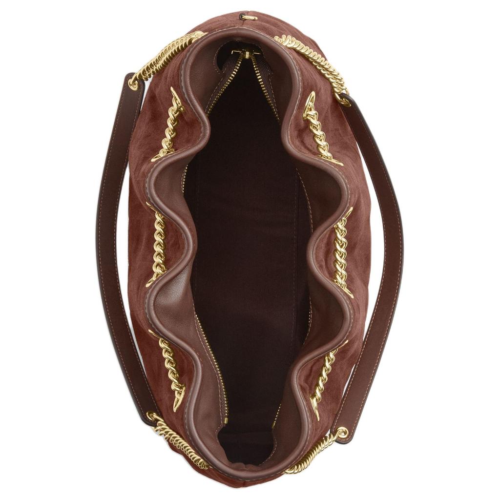 Coach Evelyn 34 Quilted Detail Leather Shoulder Bag Women shoulder bag Brown CCZ80-IMYEF