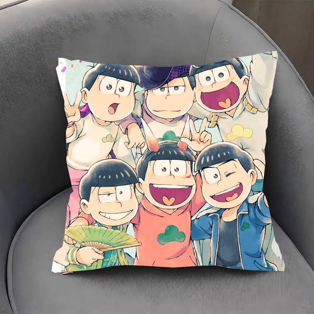 

Аниме О-Осомацу-сан Винтажная наволочка Чехол для диванной подушки Комната Домашнее украшение 12x12Inch