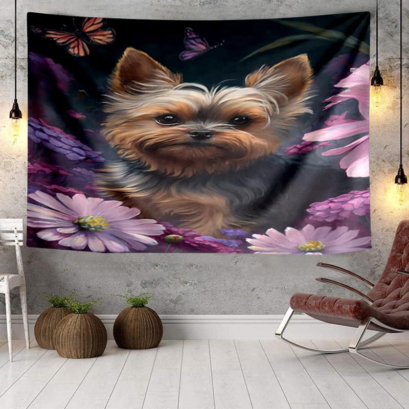 Diverse Dog Breeds Collage Tapestry Room Decoration Wall Hanging for Living Room Bedroom, Dormitory, Birthday and Christmas Gifts