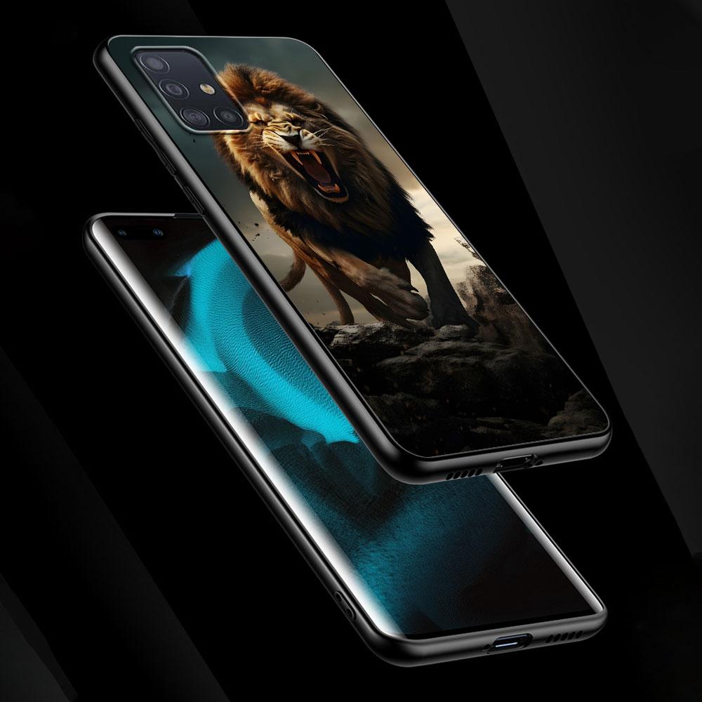 The Lion Case for Samsung Galaxy A51 A53 A54 A31 A52 A12 A13 A21s A22 A32 A11 A22 A33 A41 A52s A73 A14 A24 TPU Phone Cover