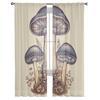 Mushrooms Leaves Tulle Curtains For Living Room Sheer Curtain For Bedroom Window Blinds Voile Curtains