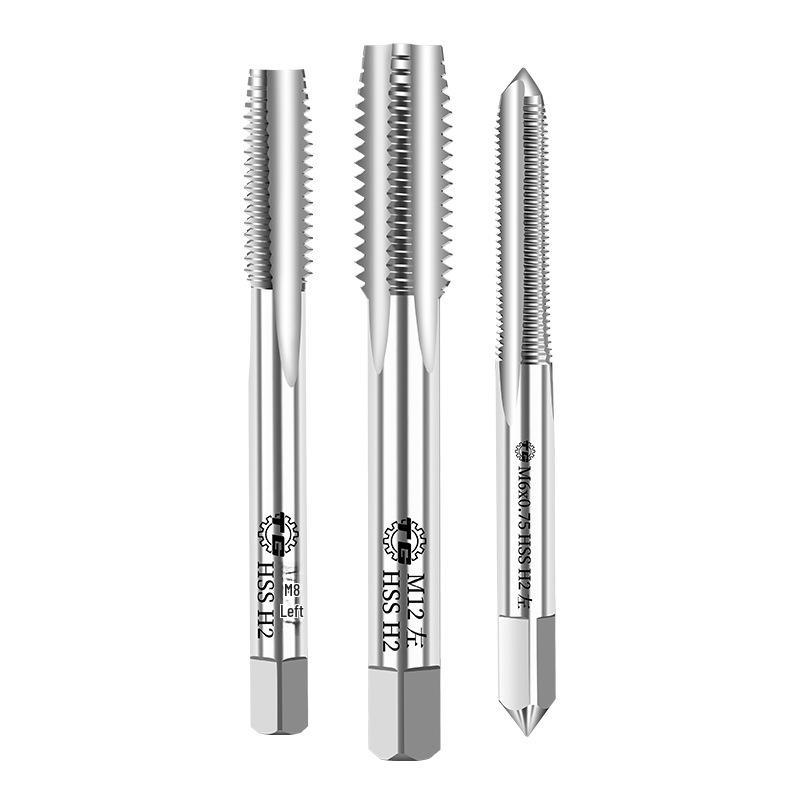 Tiangong M2 Left-Hand Thread Machine Tap for Stainless Steel, High-Speed Steel, Reverse Thread with Straight Groove