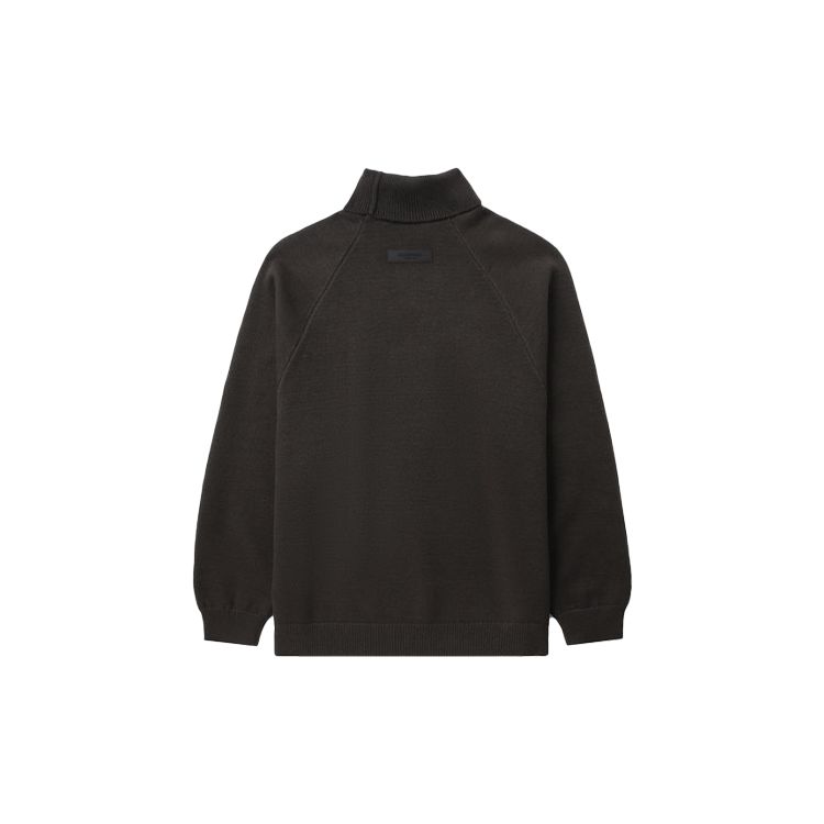 Fear Of God Essentials SS23 Knit Turtleneck Solid Color Casual American Heavyweight Sweater Men sweater Light-Black FOG-SS23-416