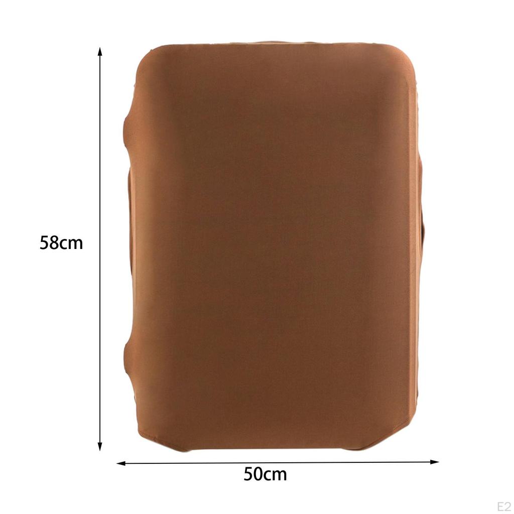 Luggage Cover Elastic Suitcase Brown Trolley Case Protector Washable