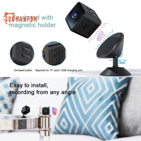 1080P WiFi Smart Home-Überwachungskamera – Infrarot-Nachtsicht, HD-kompatibel, Bewegungserkennung, Heimüberwachungskamera