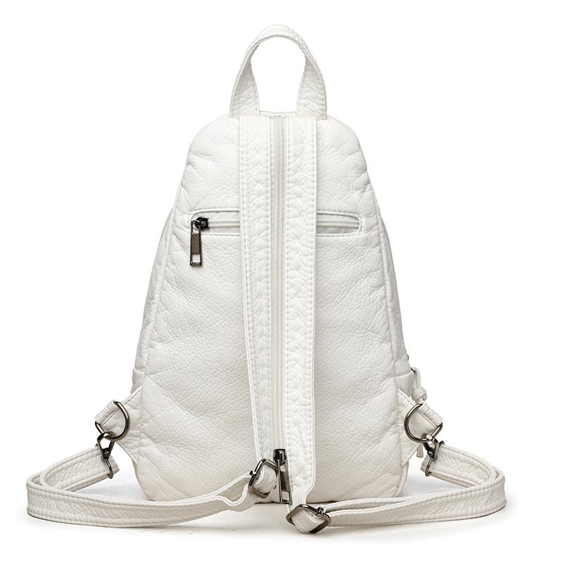 Rucsac mic multifuncțional pentru piept, geantă de umăr din PU, rucsac pentru femei