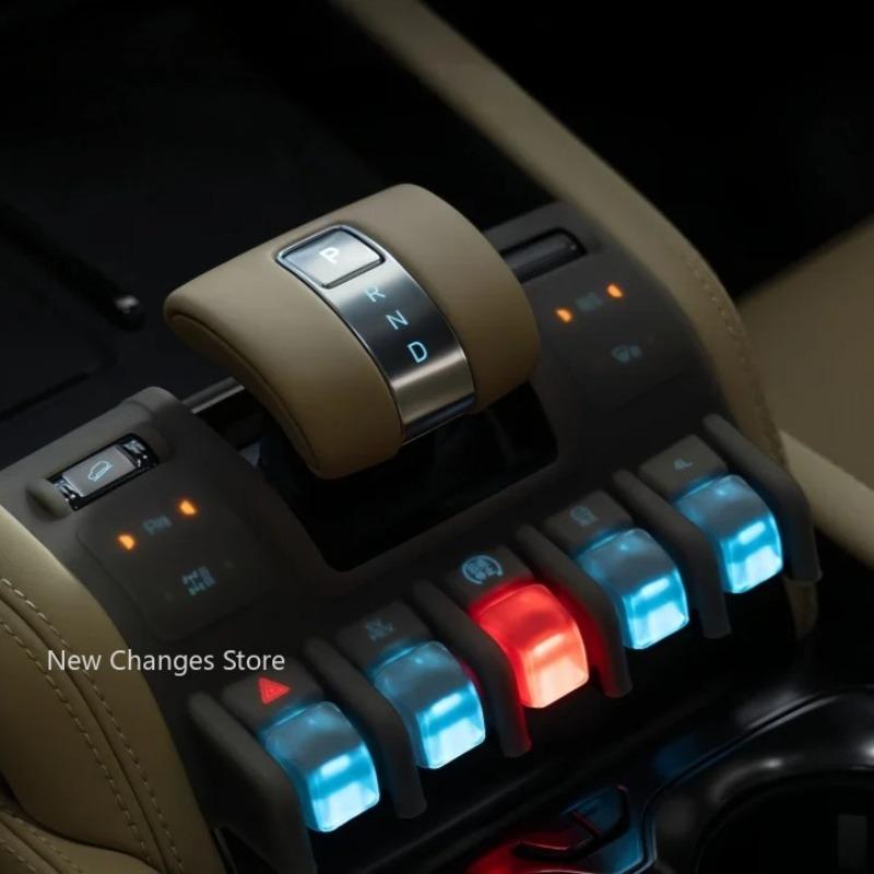 Car Central Control Button Silicone Pad Fit for BYD Denza B8 B5 Ti3 Auto Gear Panel Protective Cover