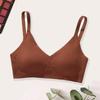 Frauen Einfarbig Nahtlose schlaf T-Shirt Bh Dünne Bralette Drahtlose Bhs für Mädchen SML Xl