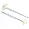 4 Pcs Steel Tent Pegs Screw Noctilucent Drill In Caravan Camping Tent Awning Peg