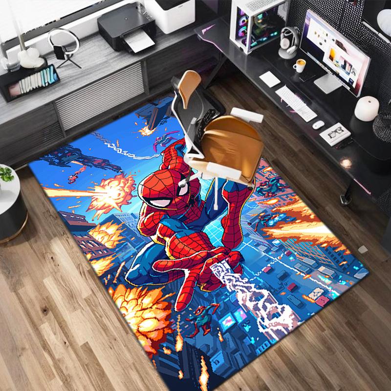 1PC Spider-Man Rug - home decoration Carpet For Living Room Bedroom Flooring Computer Chair Area Rug