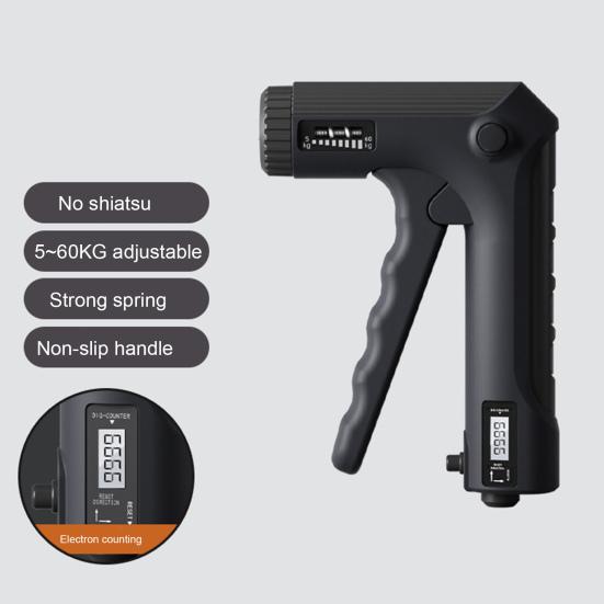 Professional Handgrip Strength Trainer Forearm Strengthener with Finger Grip Strengthener Adjustable Resistance Non-Slip Hand Gripper