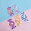 100pcs Transparent Kawaii Simulation Candy Resin Cabochon Mini Food Flatbacks DIY Embellishments for Doll House Decoration