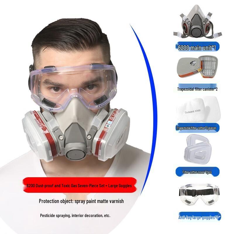 Industrielles Halbgesichts-Gasmasken-Set