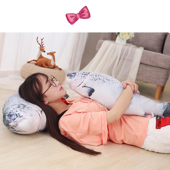 Plush Pillow Lovely Shape Washable Simulation Stuffed Fish Doll Toy Kids Gift