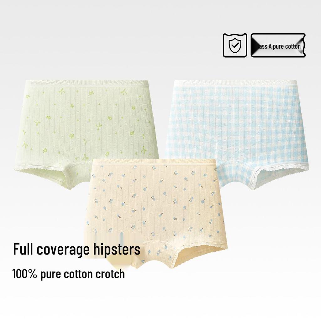 Children's Pure Cotton Boxer Briefs for Girls and Boys