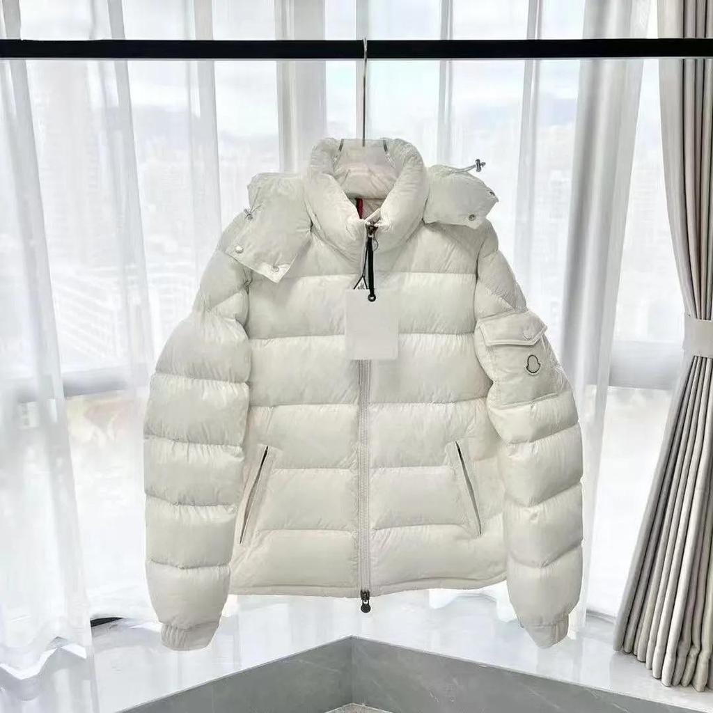 In-Stock Winter Unisex Bright Surface Thickened Warm Down Hooded Jacket