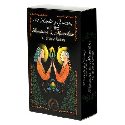 Eine heilende Reise mit dem Weiblichen und Männlichen zur göttlichen Vereinigung, Tarot-Deck, Orakel, 88 Karten, 10,3 x 6 cm
