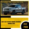 For 2007- Toyota Tundra Cab) Crewmax (Double ROOF BLACK CHANNEL TRIM TOP Set