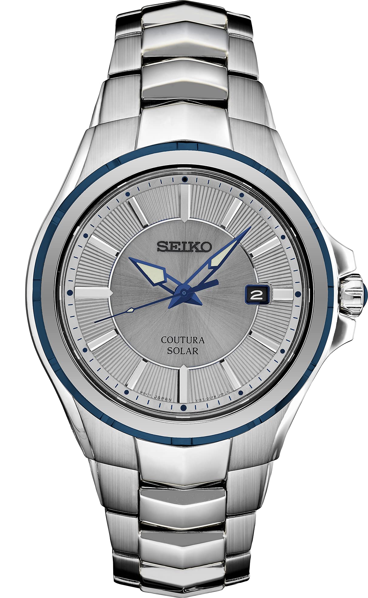 

Coutura Solar Diamond Dial Modern Men s Watch, Grey, сірий колір