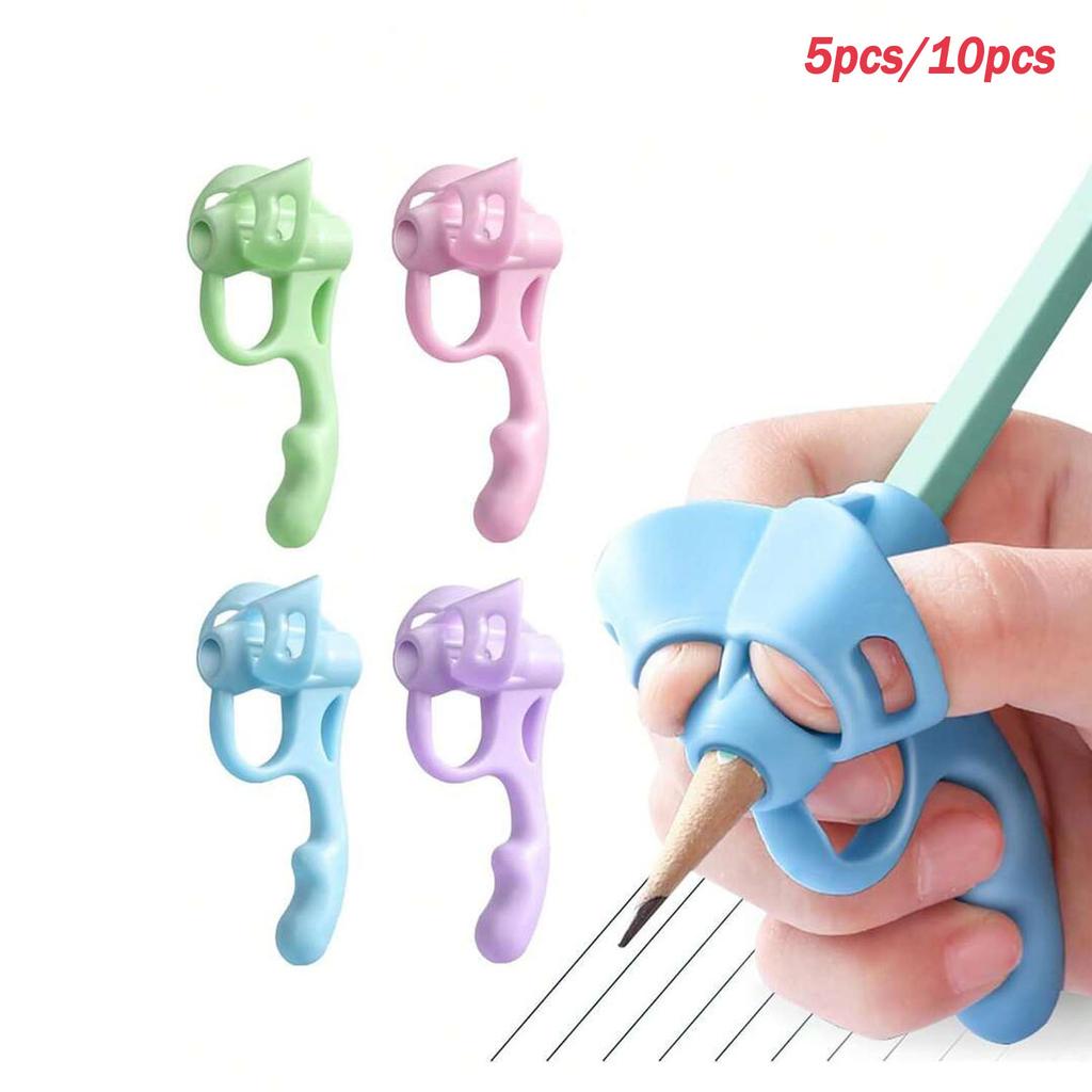 5pcs/10pcs Pencil Grippers, Pencil Grips for Kids Handwriting,Finger Grips Posture Correction Writing Tool for Toddlers Preschooler Training