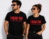 I Hear You Im Just Not Listening Funny Tshirt Sarcastic Graphic Tee Unisex Shirt Funny Gift For Him Her