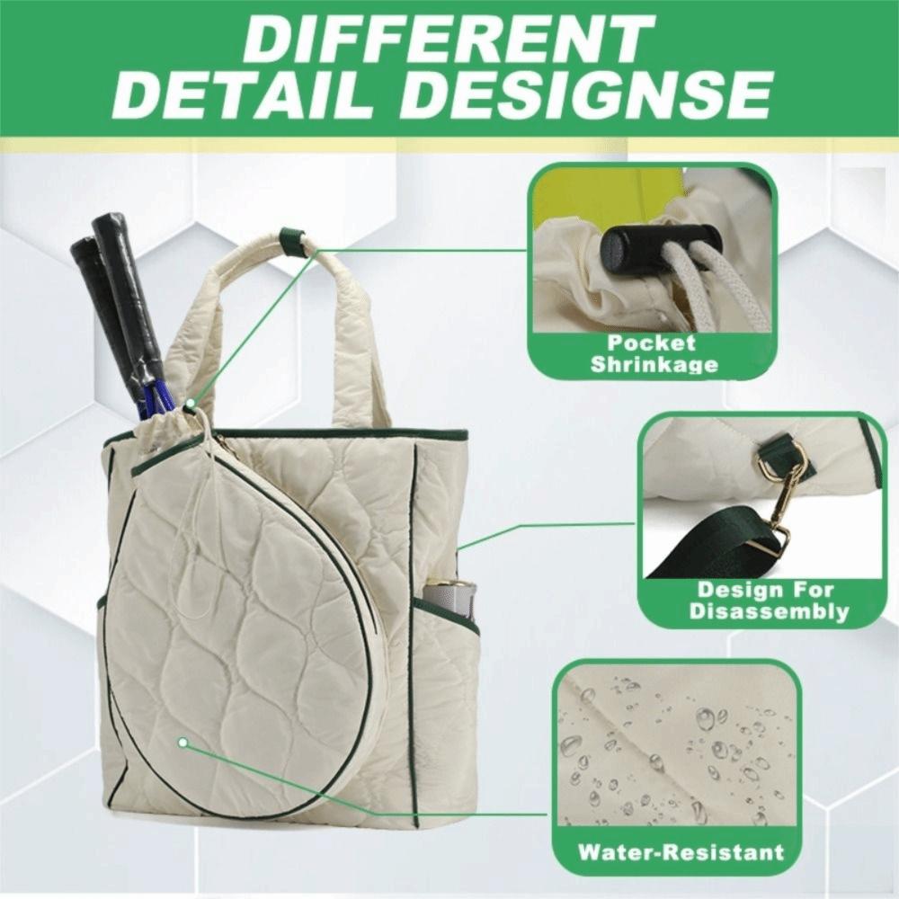 Extra-Large Tennis Racket Backpack Lightweight Shoulder Bag Stylish Tennis Tote Bag  Gym