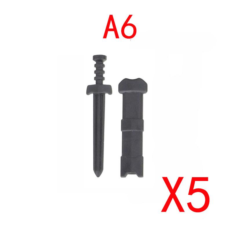 MOC Medieval Building Blocks Military Figures Accessories Soldier Weapons Bow Spear Crossbow Brick Helmet Sword Toy Gift X058