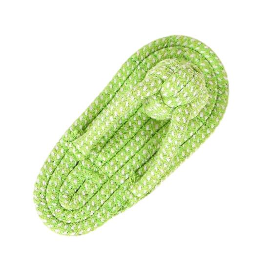 

Игрушка для домашних животных, молярная защита зубов, мягкая, прочная, жевательная, с узловатой текстурой, в форме тапочка, устойчивая к укусам, чистка зубов, игрушка для собаки со встроенным звуком зелёный