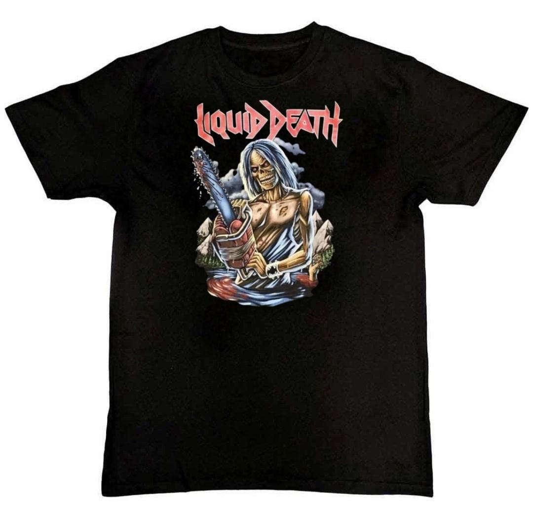 liquid death band Mens Graphic Print T-Shirt XXXXL