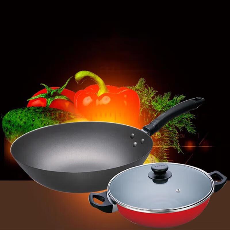 Supor Non-Stick Cast Iron Frying Pan Set