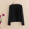 Spring Autumn Women's Slim Solid Color Casual Cardigan Fashion All-match Basic Long Sleeve Thin Knitted Tops Female Clothing