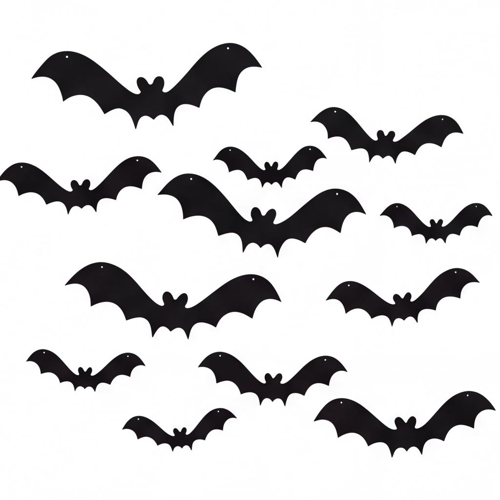 Halloween LED Bat Wall Stickers Light-Up Decor for Indoor Party Scene Background Arrangement Supplies Props