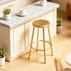 Small Metal Bistro Stool Miniature Furniture 1:12 Scale Doll House Furniture Scene Landscape Accessory Club Bar Decors