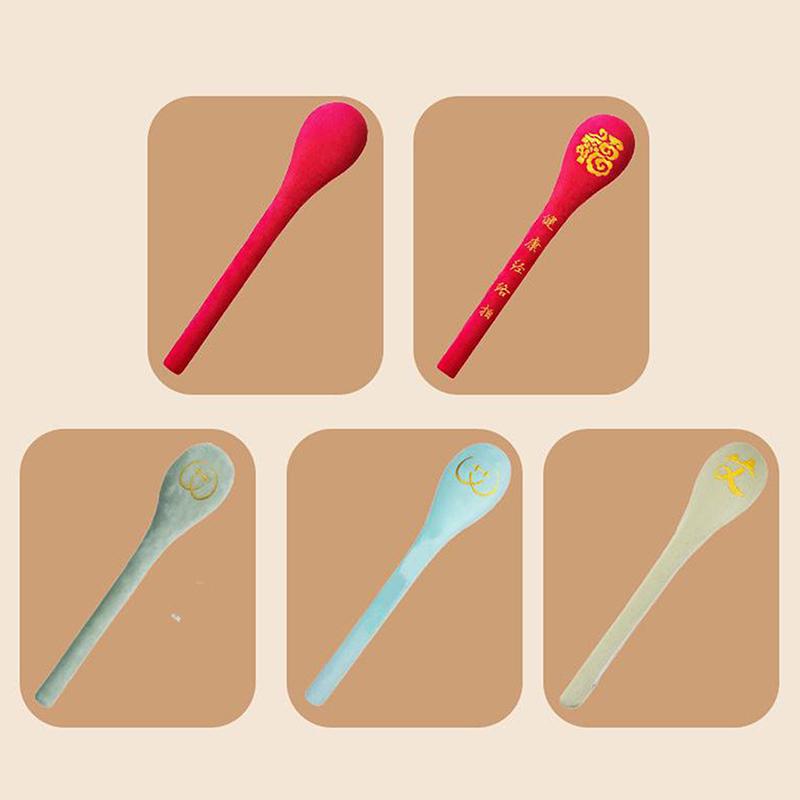 High Elasticity Latex Velvet Massage Pat Fu Character Slap Stick Massager Back Pain Relief Portable Body Vibration Hammer