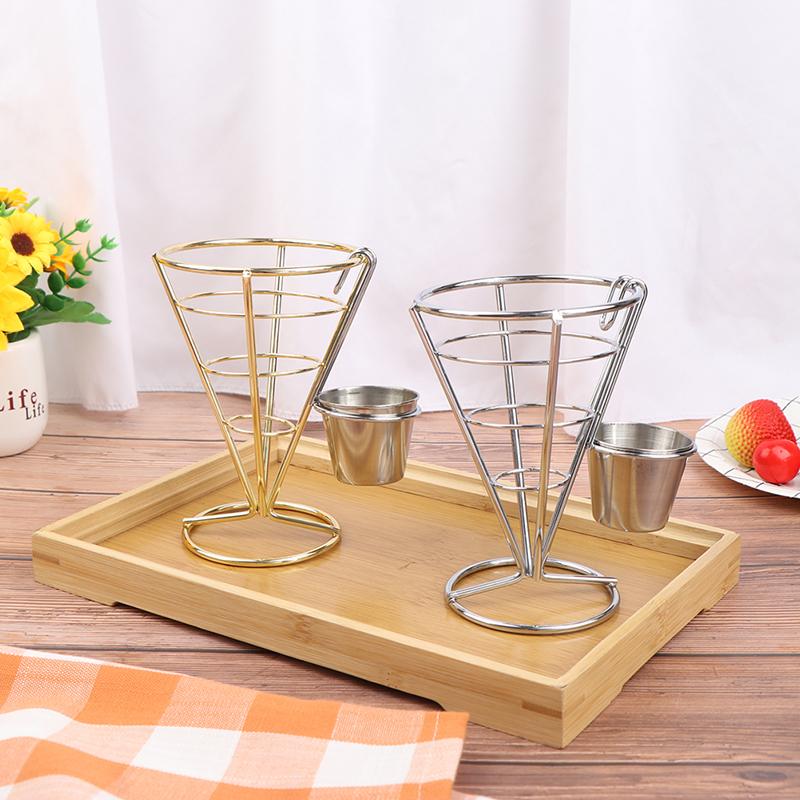 1Pcs French Fry Stand Cone Basket Holder For Fries Fish And Chips And Appetizers