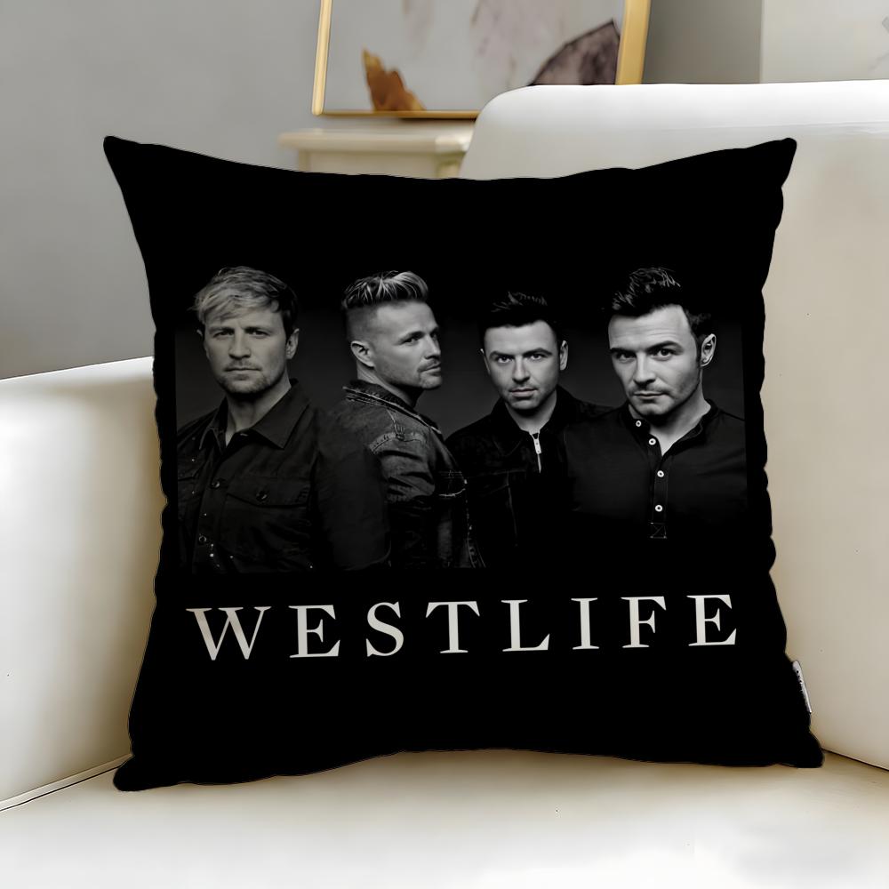 

classic band Westlife Cushion Cover Soft & Easy-Wash Pillow Case – Versatile for Couch, Bed, Travel and Office 30cmx30cm