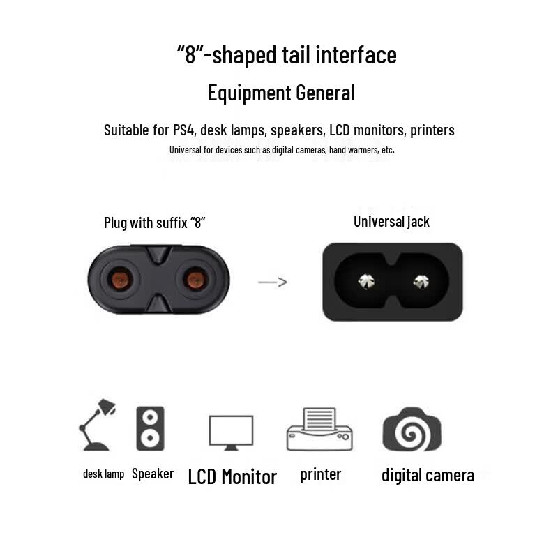 Fengyingzi National Standard 2-Pin Figure-8 Power Cord