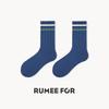 5 Pairs of Female Spring and Summer Simple Pure Color Sports Breathable Boneless Tube Socks