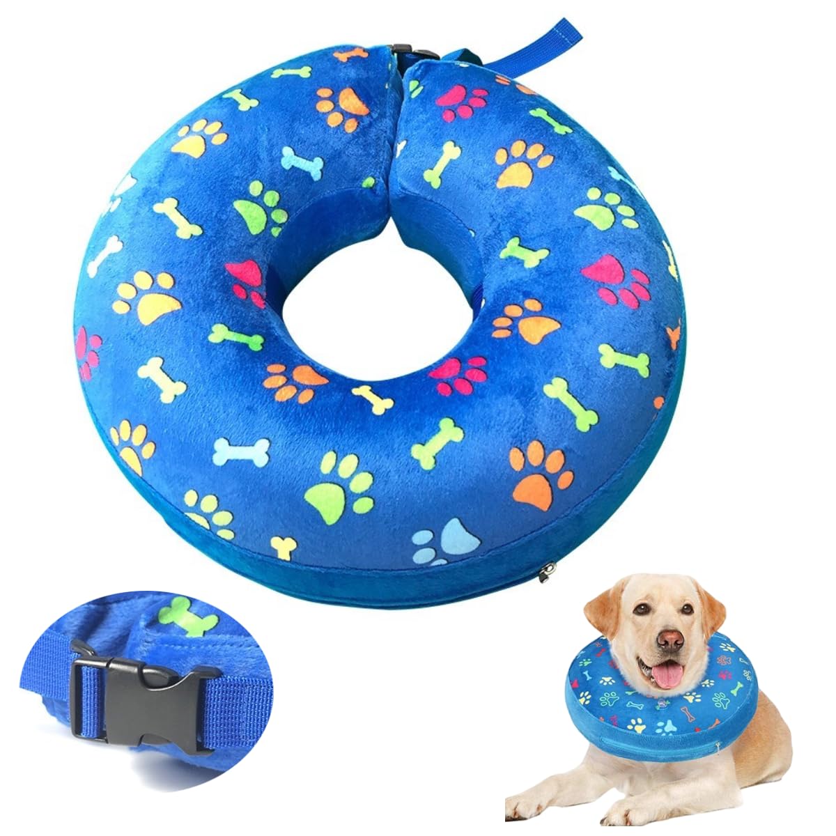 

Маленький елизаветинский воротник для регулируемого, трудно скользящего, съемного, предотвращающего вылизывание, средства по уходу для крупного питомца, подходит для всех сезонов, XL по окружности