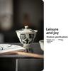 Retro Handwritten Ceramic Cover Bowl Teacup Kung Fu Tea Set Household Tea Bowl with Cover Anti-scalding Gourd Tea Bowl