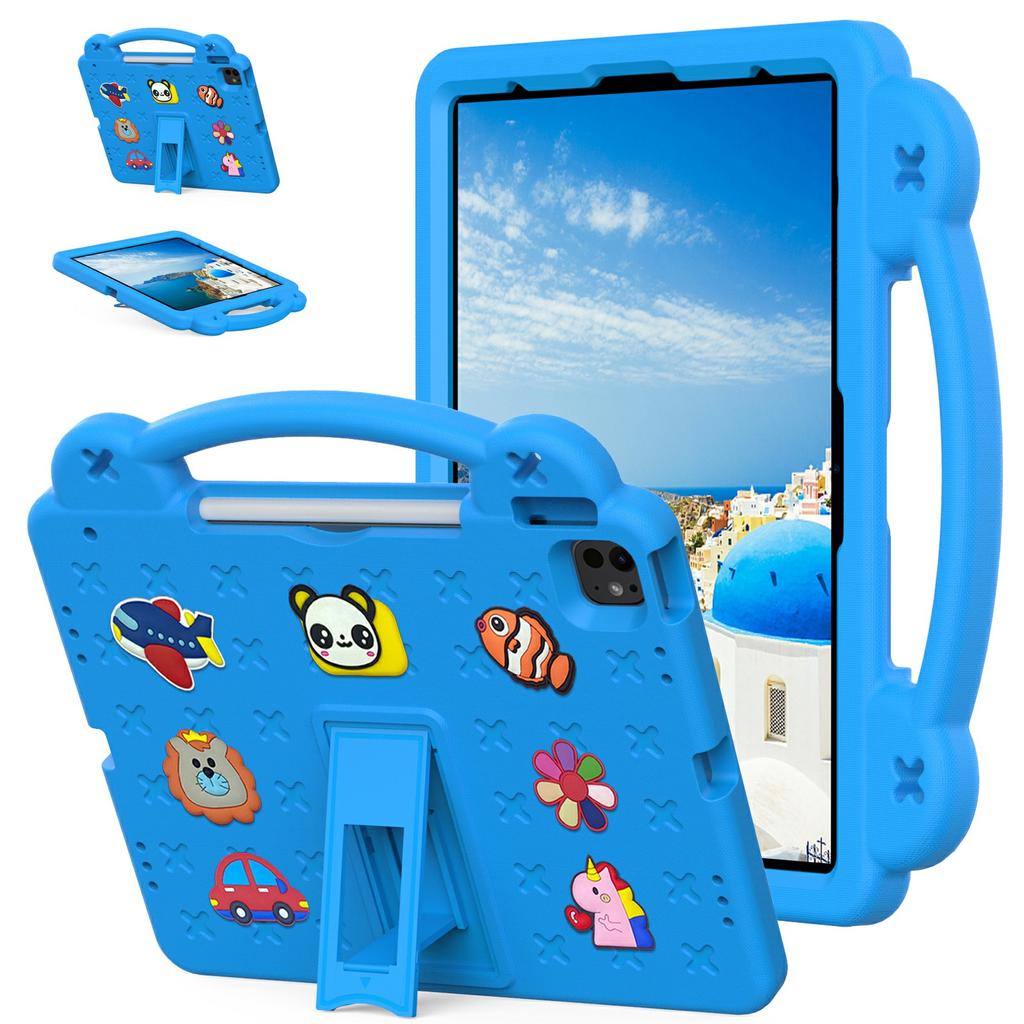 Für iPad Pro 13 (2024)/Air 13 (2025)/(2024)/iPad Pro 12.9 (2022)/(2021)/(2020)/(2018) Hülle für Kinder, EVA-Tablet-Abdeckung