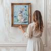 Crystal Pearl Painting 5D DIY Frame Decoration Painting White Rabbit Home Wall Decoration Transparent Pearl Gemstone Painting Picture Art Crafts